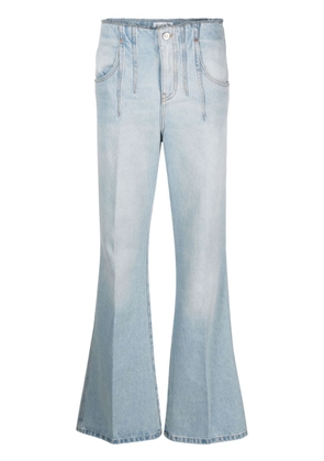 Victoria Beckham distressed flared jeans - Blue