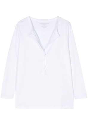 Majestic Filatures tonal stitching V-neck T-shirt - White