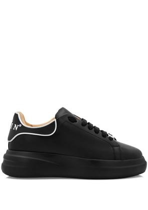 Philipp Plein lace-up leather sneakers - Black