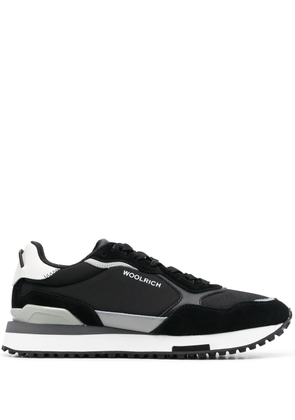 Woolrich suede-panelled low-top sneakers - Black