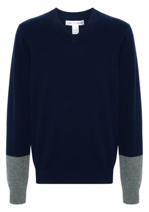 Comme Des Garçons Shirt knitted wool sweater - Blue