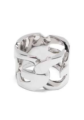 Givenchy ID engraved-logo ring - Silver