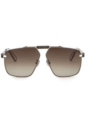 Philipp Plein Seventies geometric sunglasses - Silver