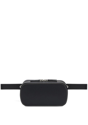 Jil Sander logo-debossed faux-leather belt bag - Black