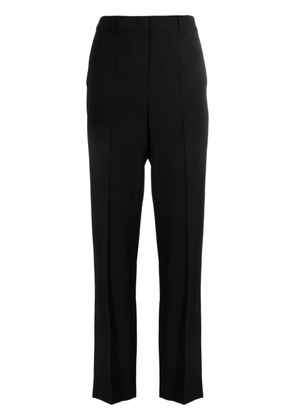 Emporio Armani pressed-crease straight-leg trousers - Black