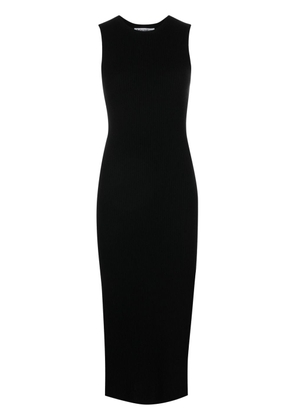 Reformation Basil cashmere sleeveless midi dress - Black
