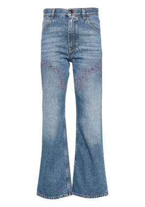 Chloé guipure-detail bootcut jeans - Blue