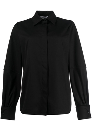 Max Mara long-sleeve stretch-cotton shirt - Black