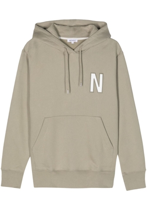 Norse Projects Arne logo-print hoodie - Green