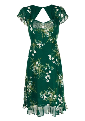 Reformation Rosi floral-print short-sleeve dress - Green