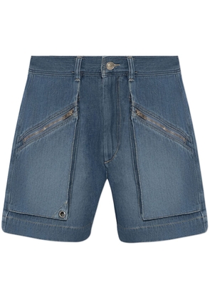 ISABEL MARANT Jeliano high-waisted denim shorts - Blue