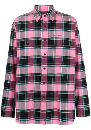 Givenchy plaid-check pattern shirt - Pink