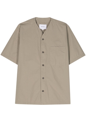 Norse Projects Erwin V-neck cotton shirt - Green