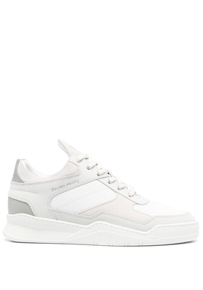 Filling Pieces panelled low-top sneakers - White
