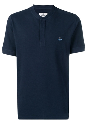 Vivienne Westwood embroidered logo polo shirt - Blue