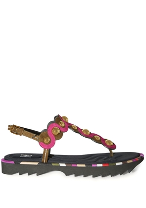 PUCCI Onde leather sandals - Pink