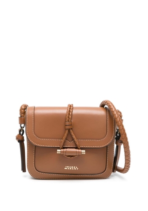 ISABEL MARANT Vigo Flap leather crossbody bag - Brown