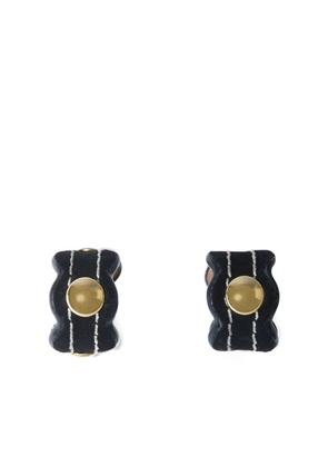 PUCCI Onde open-band rings (set of two) - Black