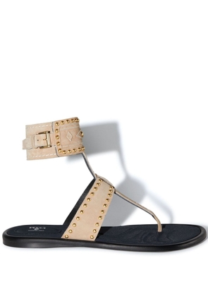 PUCCI Emilia stud-embellished flat sandals - Brown