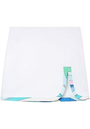 PUCCI Vivara print miniskirt - White