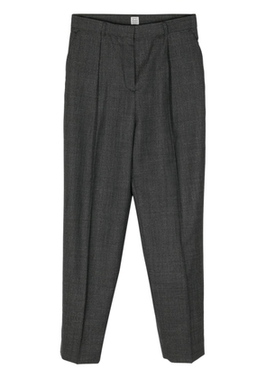 TOTEME mélange-effect tailored trousers - Grey