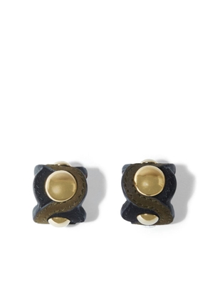 PUCCI Onde large open-band rings (set of two) - Black
