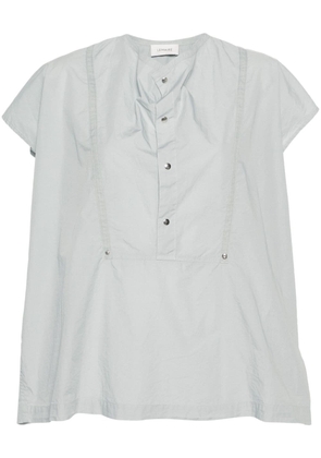 LEMAIRE cap-sleeve blouse - Grey