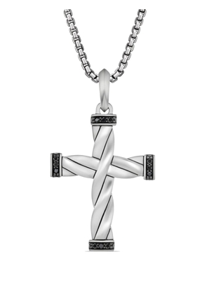 David Yurman sterling silver Helios™ diamond cross pendant