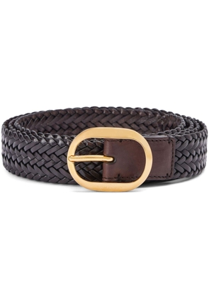 TOM FORD woven leather belt - Brown