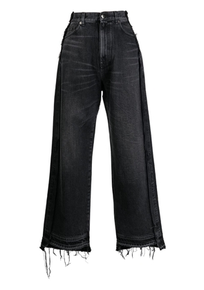 DARKPARK raw-cut wide-leg jeans - Black