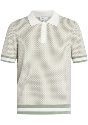 CHÉ geometric pattern polo shirt - Green