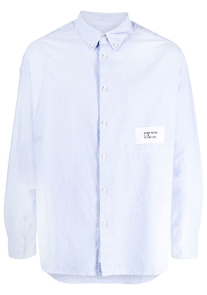 izzue rear graphic-print shirt - Blue