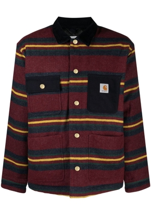 Carhartt WIP Oregon striped flannel jacket - Red