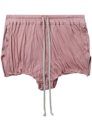Rick Owens elasticated-waist gathered shorts - Pink
