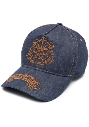 Philipp Plein embroidered-logo baseball cap - Blue