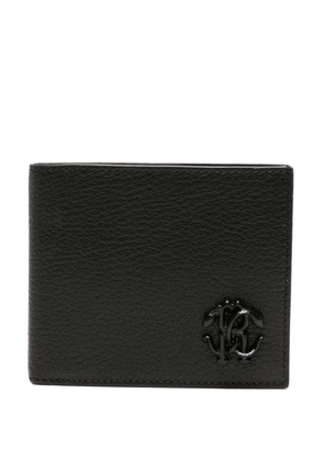 Roberto Cavalli RC-plaque bi-fold wallet - Black
