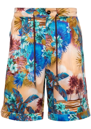Roberto Cavalli Hawaii-print chino shorts - Multicolour