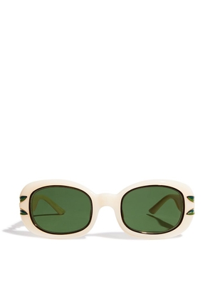 Casablanca Laurel Oval Sunglasses