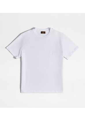 Tod's - T-shirt in Jersey, WHITE, L - Shirts