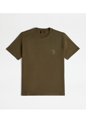 Tod's - T-shirt in Jersey, GREEN, L - Shirts