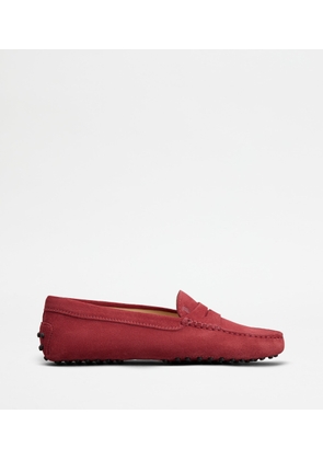 Tod's - Gommino Driving Shoes in Suede, RED, 35 - Shoes