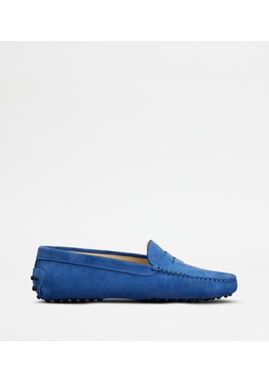 Tod's - Gommino Driving Shoes in Suede, BLUE, 35 - Shoes