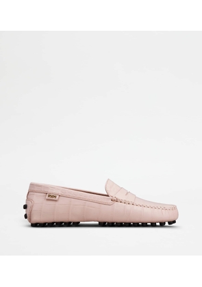 Tod's - Gommino Driving Shoes in Leather, PINK, 35 - Shoes