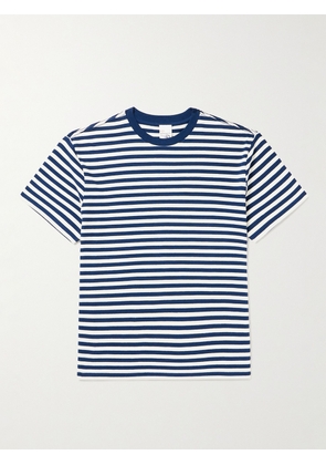 Nudie Jeans - Leffe Striped Cotton-Jersey T-Shirt - Men - Blue - XS