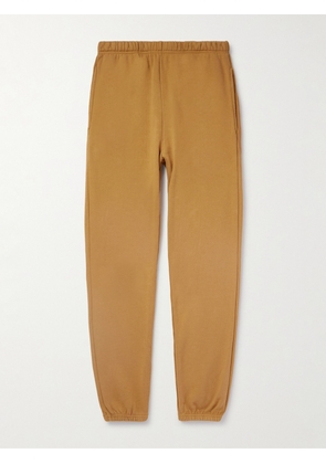 Les Tien - Tapered Garment-Dyed Cotton-Jersey Sweatpants - Men - Brown - S