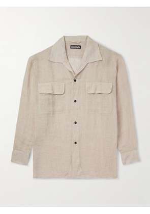 Monitaly - 50's Milano Linen-Gauze Shirt - Men - White - S
