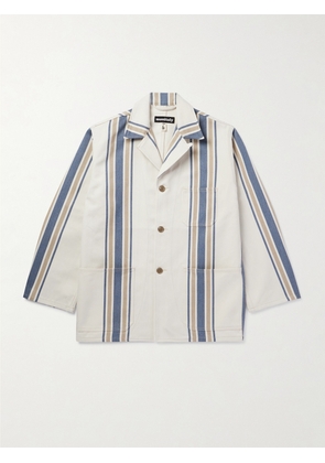 Monitaly - Striped Lyocell Jacket - Men - White - UK/US 38