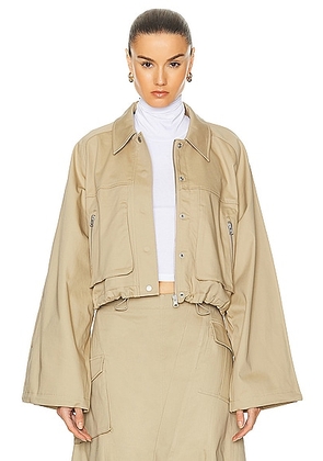 L'Academie by Marianna Noma Jacket in Light Khaki - Tan. Size M (also in S, XS).
