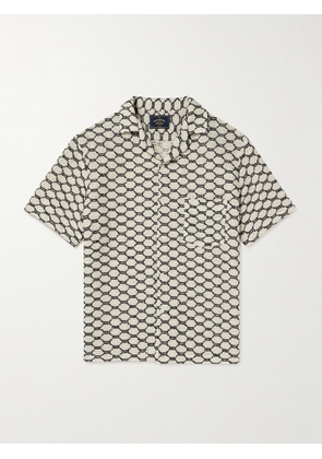 Portuguese Flannel - Net Camp-Collar Crochet-Knit Cotton-Blend Shirt - Men - Neutrals - XS