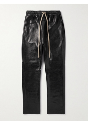 Fear of God - Straight-Leg Full-Grain Leather Trousers - Men - Black - S